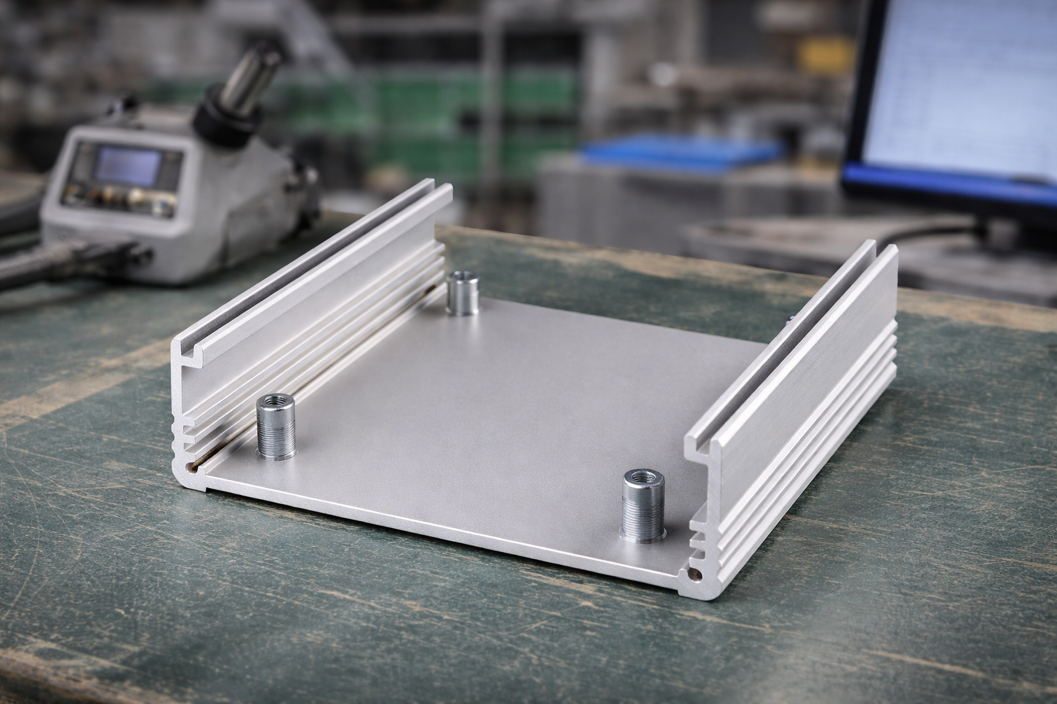 Produit en aluminium extrudé sur mesure pour l’électronique