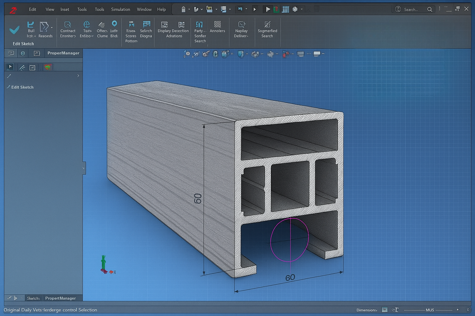 Aluminium profile design