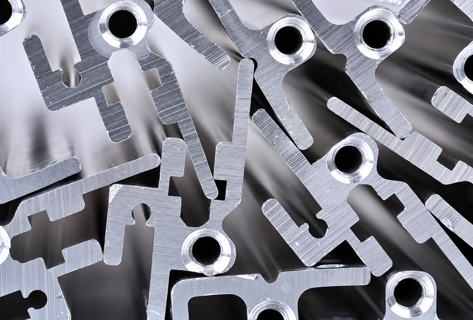 Machined aluminium profiles